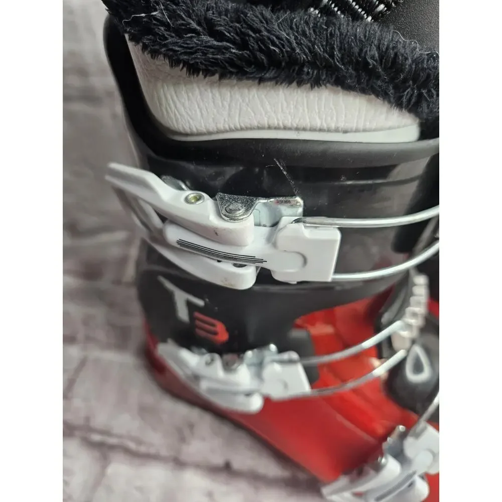Salomon T3 Alpine Ski Boots Red/Black 25.5 296mm